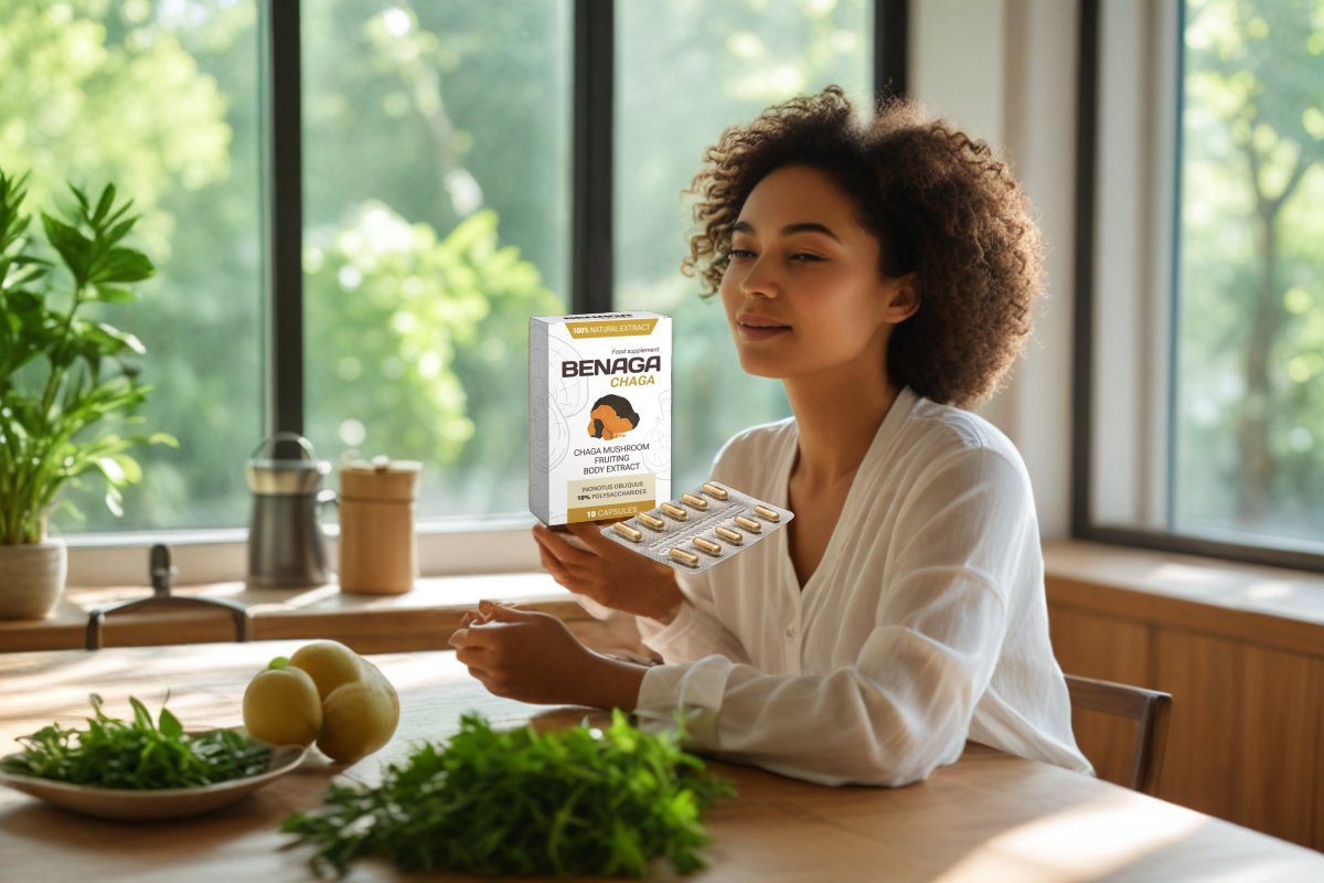 Lifestyle afbeelding Benaga Chaga supplement