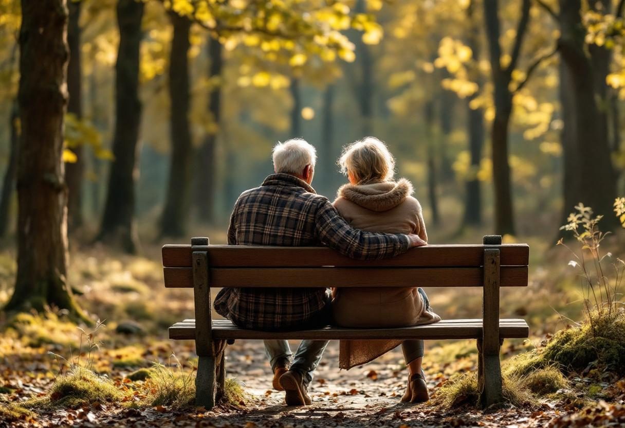 Mulher praticando ioga ao ar livre, simbolizando equilíbrio e bem-estar integral