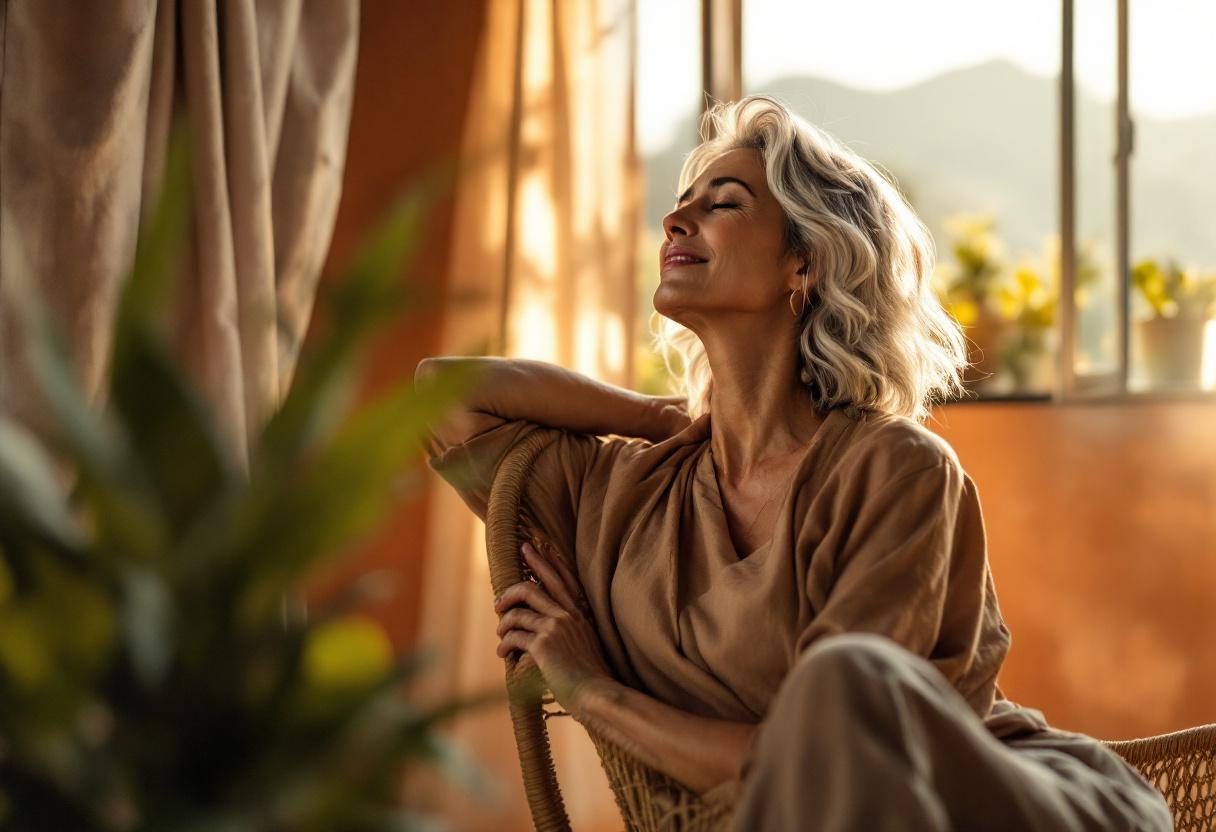 Ambiente de bienestar con productos naturales en hogar