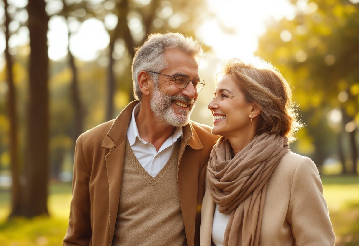 Homem sorridente em ambiente natural, bem-estar