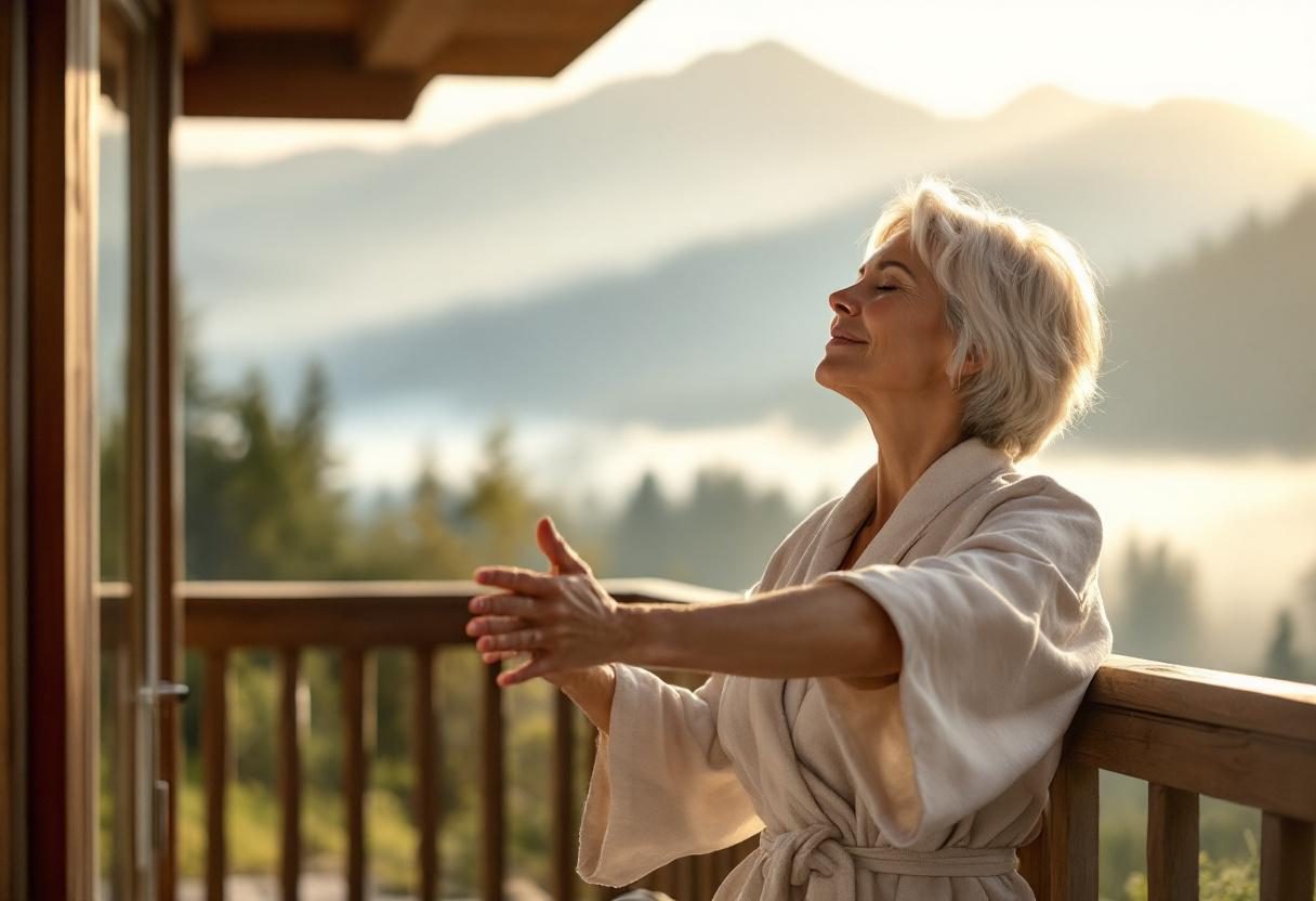 Přírodní péče o tělo v klidném prostředí