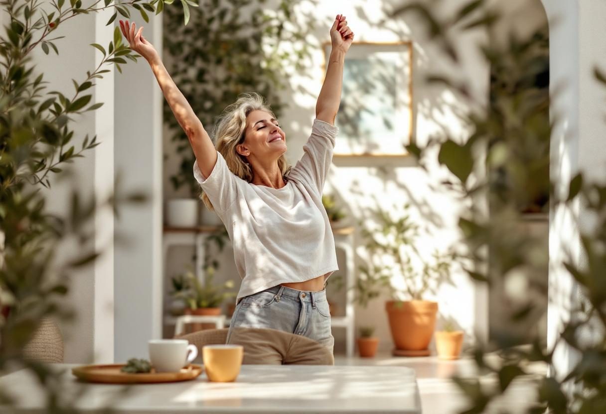 Άτομο που απολαμβάνει περπάτημα στη φύση, ενεργός και υγιής τρόπος ζωής