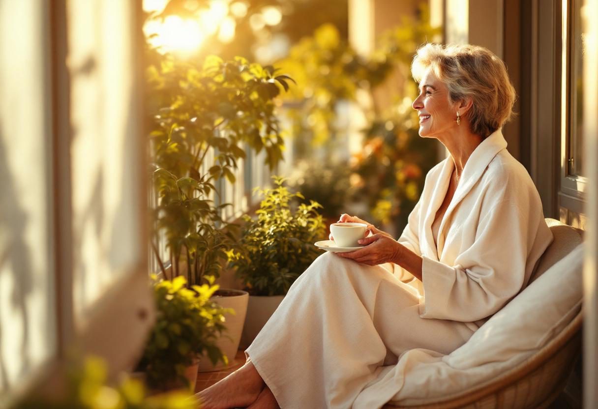 Žena koja neguje stopala u udobnoj kućnoj atmosferi