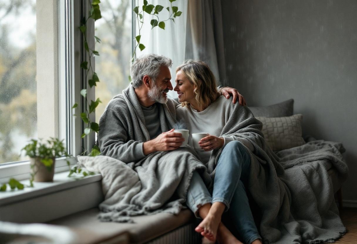 Spokojna scena relaksu z naturalnymi elementami wellness