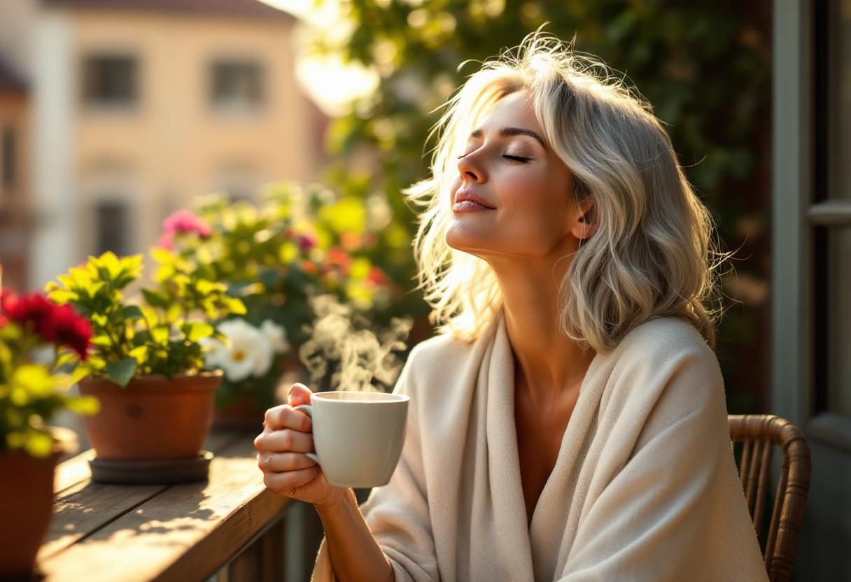 Žena s blistavom, zdravom kožom lica u prirodnom svjetlu