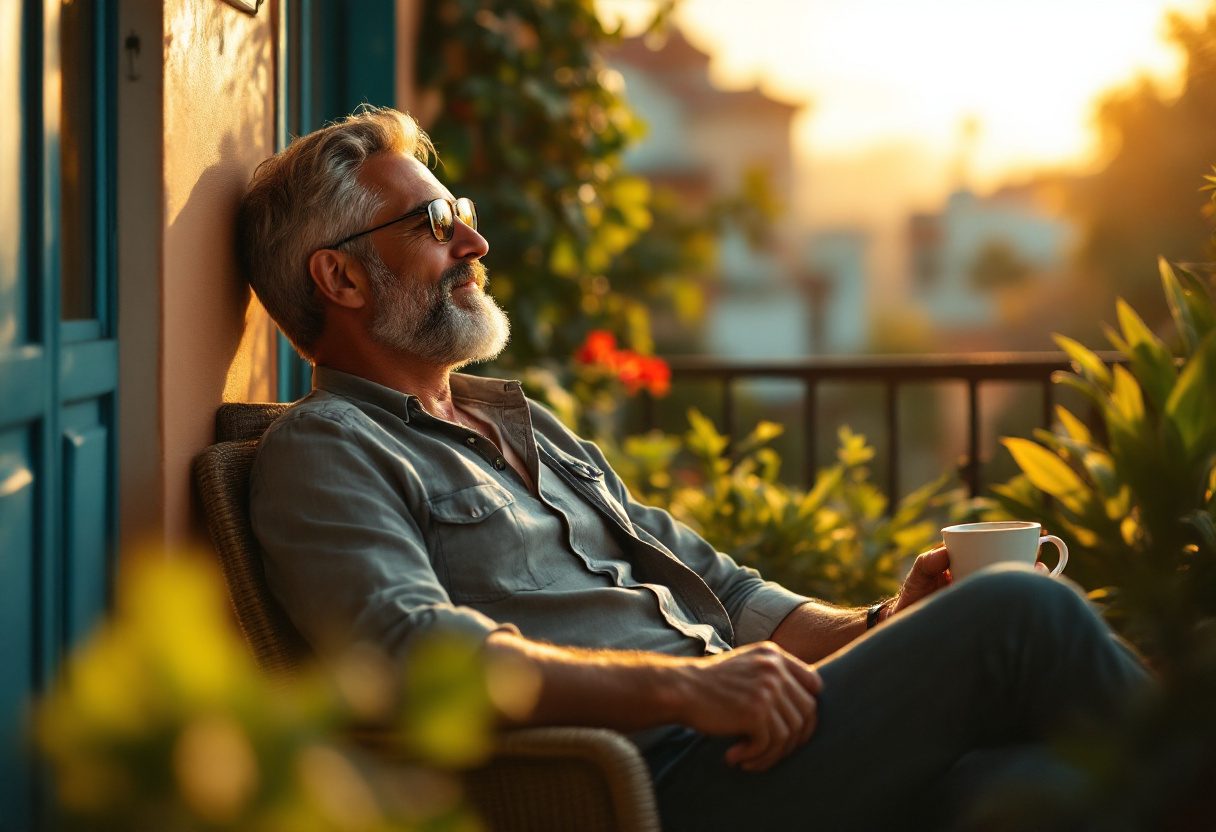 Hombre aplicando Minoxidil Serum en la barba