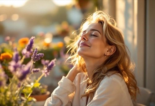 Férfi és nő egészséges hajjal, önbizalommal