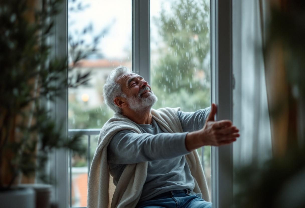 Osoba koja uživa u pogledu na prirodu, simbolizira zdrav vid i kvalitetu života