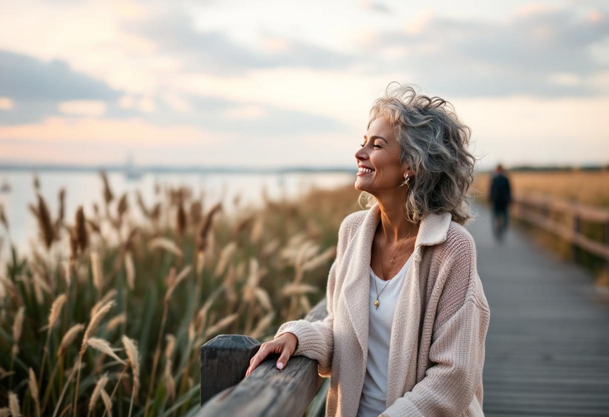 Osoba opuštena nakon masaže u udobnoj kućnoj atmosferi