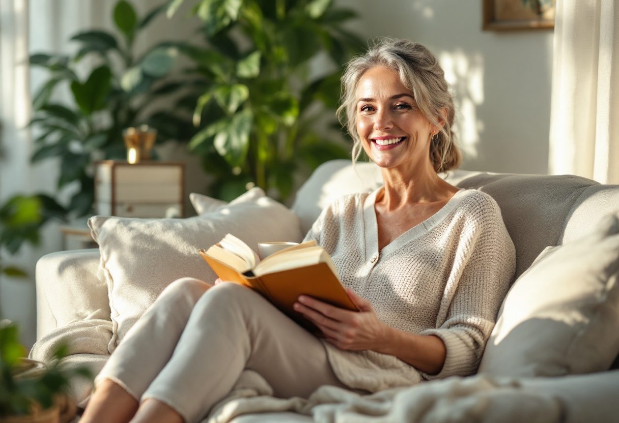 Momento de autocuidado y bienestar diario