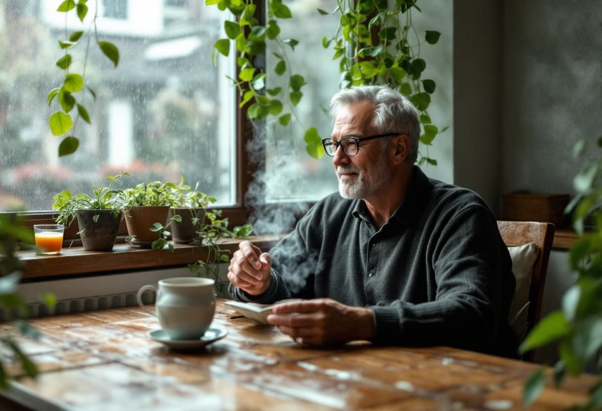 Familie în jurul bradului de Crăciun iluminat în seara de sărbătoare