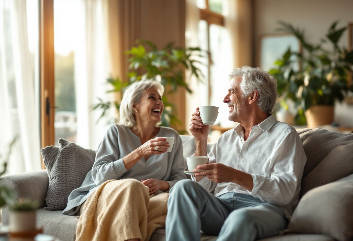 Homme mature profitant d'une routine bien-être